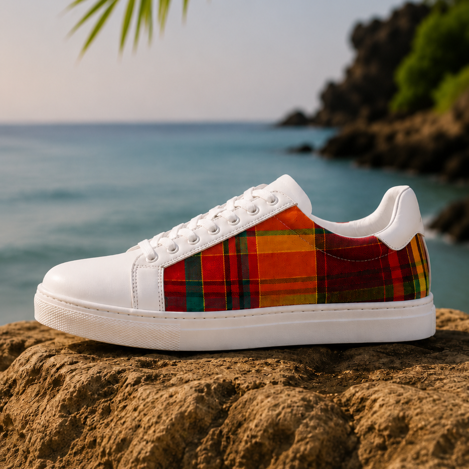sneakers deux modèles wax et madras